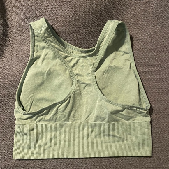 VS PINK ACTIVE Mint Green Racerback Sports Bra - Picture 3 of 4